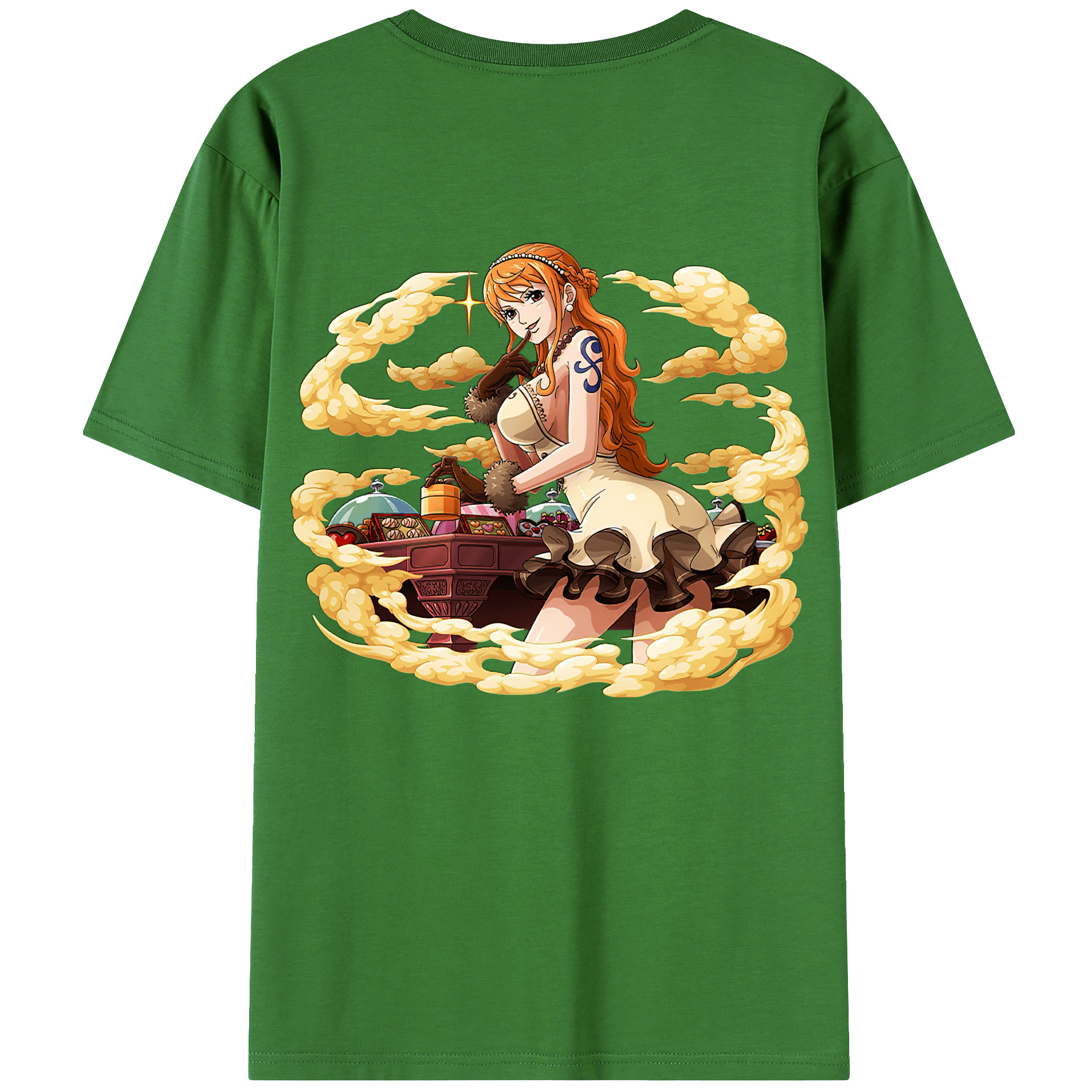 （画像用） ワンピース ナミ ONE PIECE Nami レディース半袖Tシャツ(バックプリント)